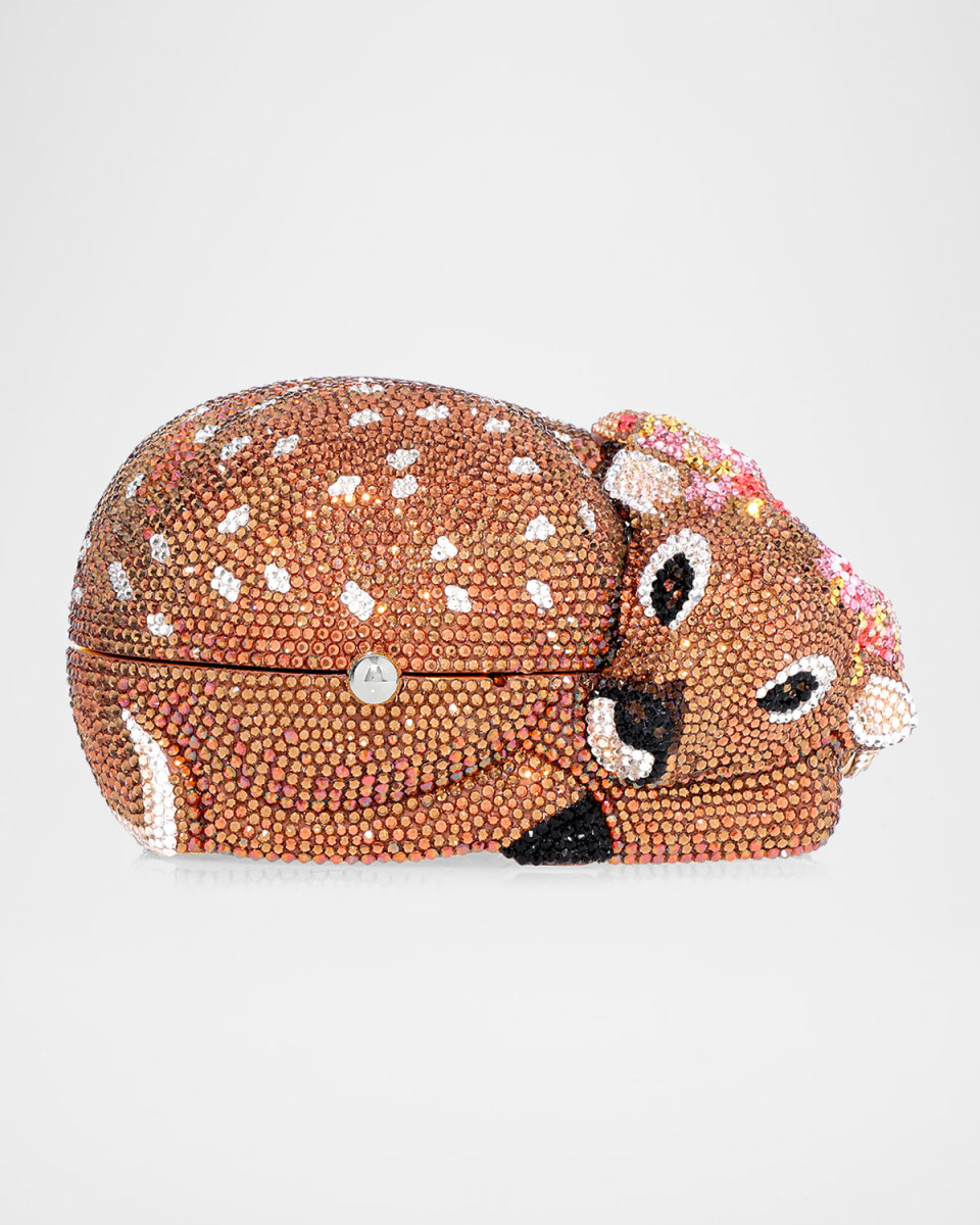 Fawn Crystal Clutch Bag